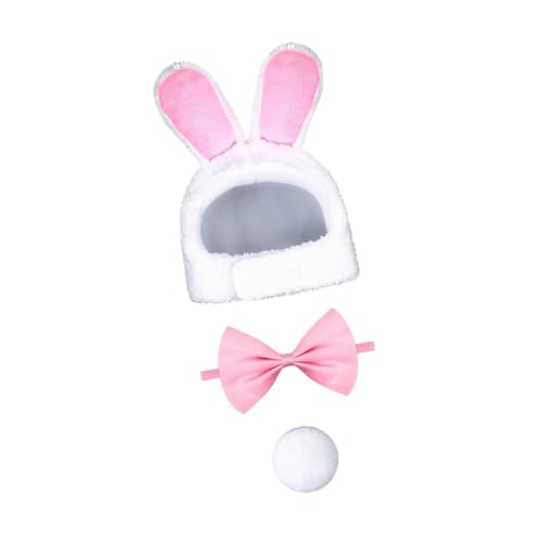 KESOTO 3-teiliges süßes Hasenkostüm, ausgefallene Outfits, Cosplay für Halloween, Hutball-Fliege KESOTO 3-teiliges süßes Hasenkostüm, ausgefallene Outfits, Cosplay für Halloween, Hutball-Fliege von KESOTO