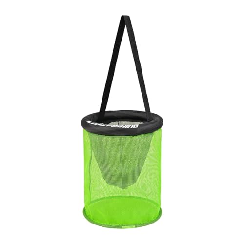KESOTO Fischereinetz Tragbarer Köderkorb mit Schwimmfähigkeit Und Sprungschutz Aus Robustem Nylon für Meeresangeln Und, 25cm von KESOTO