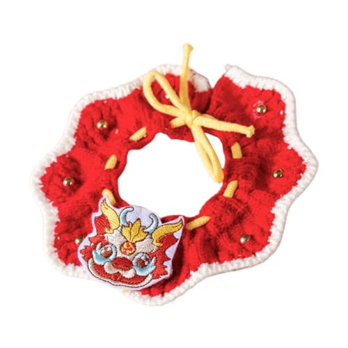 KESOTO Strickendes Katzenhalsband, Kätzchen Halskette, Schal für Kleine, Mittelgroße Katzen Und Hundewelpen KESOTO Strickendes Katzenhalsband, Kätzchen Halskette, Schal für Kleine, Mittelgroße Katzen Und Hundewelpen von KESOTO