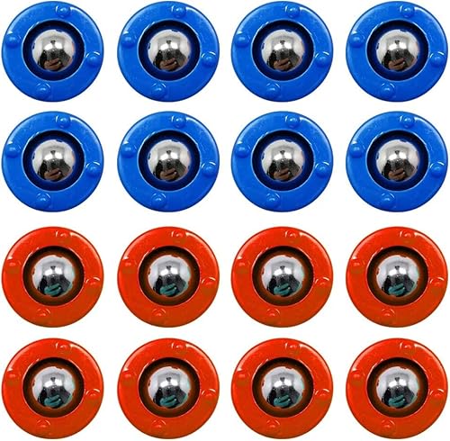 KETIEE 16PCS Mini Shuffleboard Pucks Ausrüstung Rollers Set, Shuffleboard Rollers Ersatz Curling Zubehör Free Sliding Bead Home Game for Family Fun von KETIEE