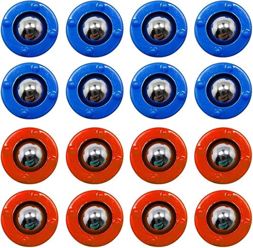 KETIEE 16PCS Mini Shuffleboard Pucks Ausrüstung Rollers Set, Shuffleboard Rollers Ersatz Curling Zubehör Free Sliding Bead Home Game for Family Fun von KETIEE