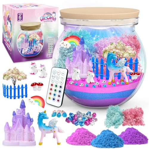 KETIEE Einhorn Terrarium Kit für Kinder - Einhorn Geschenke für Mädchen 5-12 Jahre alt, DIY Einhorn Light-Up Spielzeug Weihnachten Bastelset Geschenk für 4 5 6 7 8 9 10 Jahre alt Kinder Mädchen KETIEE Einhorn Terrarium Kit für Kinder - Einhorn Geschenke für Mädchen 5-12 Jahre alt, DIY Einhorn Light-Up Spielzeug Weihnachten Bastelset Geschenk für 4 5 6 7 8 9 10 Jahre alt Kinder Mädchen von KETIEE