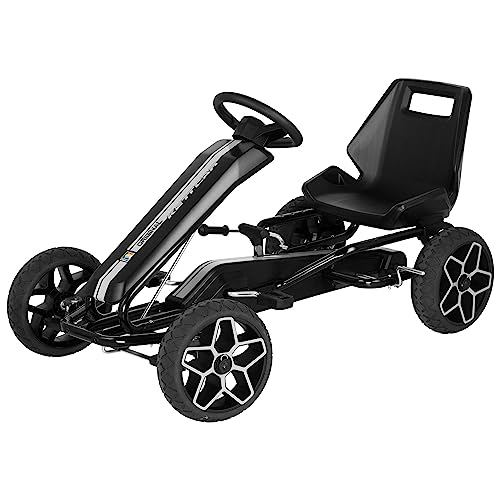 Kettler Kettcar Evolution – Gokart für Kinder ab 5 Jahren mit 6-Fach verstellbarem Sitz und Pedalen – TÜV-geprüft – Schwarz Kettler Kettcar Evolution – Gokart für Kinder ab 5 Jahren mit 6-Fach verstellbarem Sitz und Pedalen – TÜV-geprüft – Schwarz von KETTLER