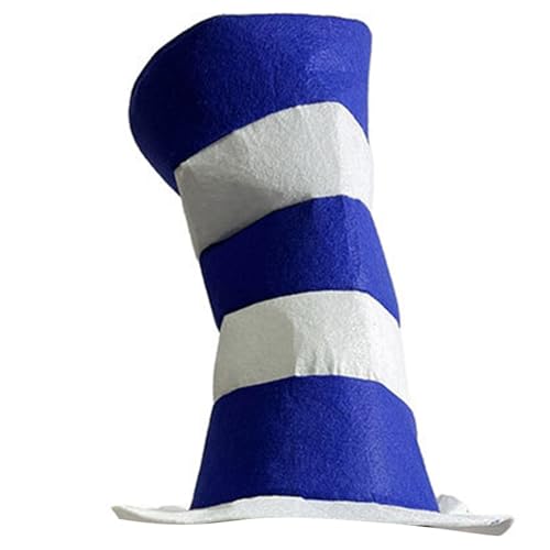 KEXIAO Hoher Hut aus Vliesstoff, bunt gestreift, für Cosplay, Aufführungen, Feste, für Halloween, Karneval KEXIAO Hoher Hut aus Vliesstoff, bunt gestreift, für Cosplay, Aufführungen, Feste, für Halloween, Karneval von KEXIAO