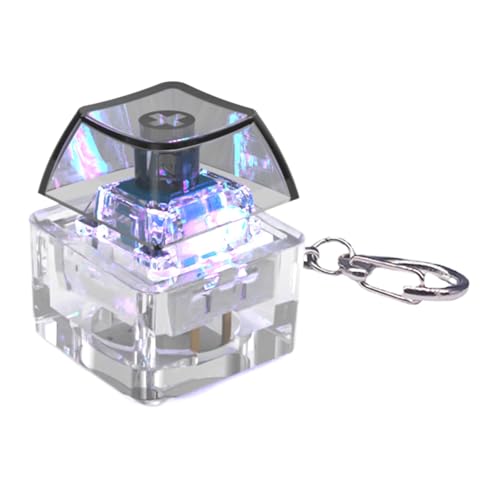 KEXIAO Mechanischer Tastenkappen-Tester, Schlüsselanhänger mit LED-Beleuchtung für Stressabbau und Entspannung, für Zuhause oder Büro KEXIAO Mechanischer Tastenkappen-Tester, Schlüsselanhänger mit LED-Beleuchtung für Stressabbau und Entspannung, für Zuhause oder Büro von KEXIAO