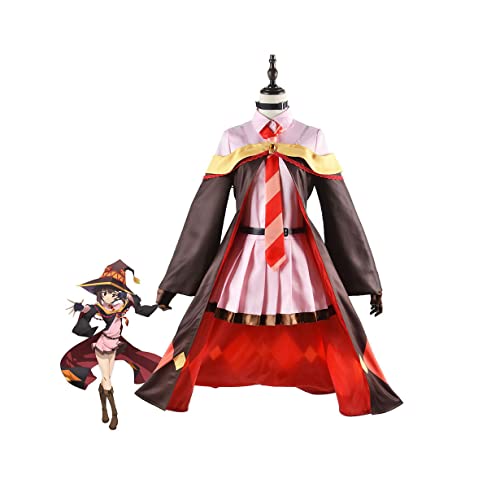 Anime Megumin Cosplay Kostüm Kleid Halloween -Outfit Mit Hutumhang,Set-XL Anime Megumin Cosplay Kostüm Kleid Halloween -Outfit Mit Hutumhang,Set-XL von KEYGEM