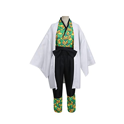 Anime Sabito Cosplay Kostüm Umhang Cape Kimono Outfits Halloween Cardigan Anzüge,XXL-Set von KEYGEM