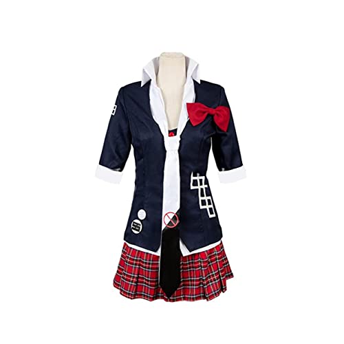 Frauen Enoshima Junko Cosplay Kostüm Schuluniformanzug Halloween Outfit,XL-Set Frauen Enoshima Junko Cosplay Kostüm Schuluniformanzug Halloween Outfit,XL-Set von KEYGEM