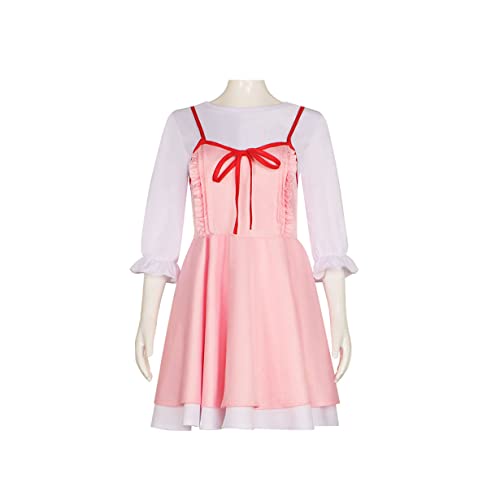 Frauen Kaori Miyazono Cosplay Kostüm Rosa Kleid Anime Daily Outfit,M-Pink von KEYGEM
