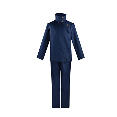 Fushiguro Megumi Cosplay Kostüm Top Hosen Uniformanzug Halloween Outfit Für Erwachsene,Blue-S Fushiguro Megumi Cosplay Kostüm Top Hosen Uniformanzug Halloween Outfit Für Erwachsene,Blue-S von KEYGEM