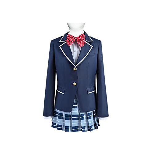 Kusanagi Nene Cosplay Kostüm Anzug Anime Outfit Halloween Partygeschenk,S-Blue Kusanagi Nene Cosplay Kostüm Anzug Anime Outfit Halloween Partygeschenk,S-Blue von KEYGEM