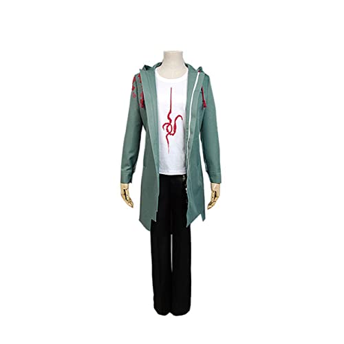 Nagito Komaeda Cosplay Kostüm Kapuziner-Jacke T-Shirt Hosen Vollständiges Set,3XL-Set von KEYGEM