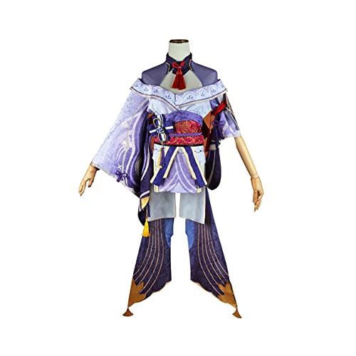 Raiden Shogun Cosplay Kostüm Game Uniform Kleid Full Set Halloween Party,Set-L Raiden Shogun Cosplay Kostüm Game Uniform Kleid Full Set Halloween Party,Set-L von KEYGEM
