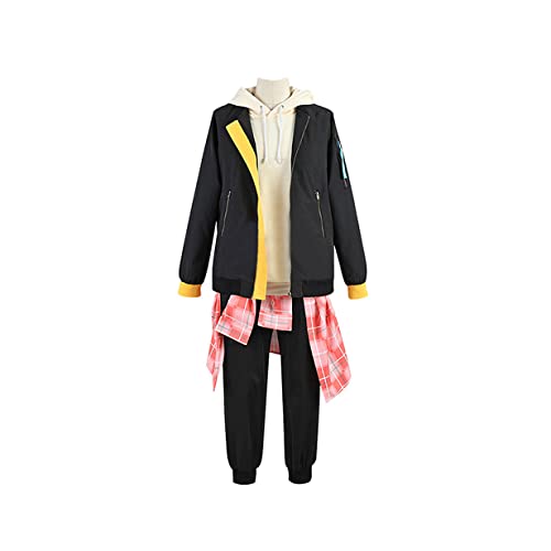 Shinonome Akito Cosplay Kostüm Aldult Mantel Pullover Hemden Hosen Uniformes Set,S-Set von KEYGEM
