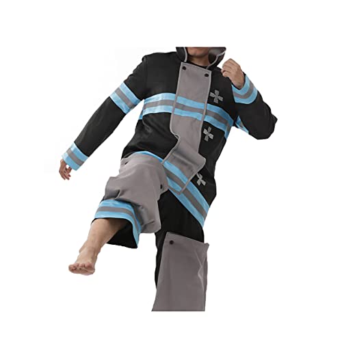 Shinra Kusakabe Cosplay Kostüm Halloween Karneval Game Party Uniform Full Set,XL-Set Shinra Kusakabe Cosplay Kostüm Halloween Karneval Game Party Uniform Full Set,XL-Set von KEYGEM