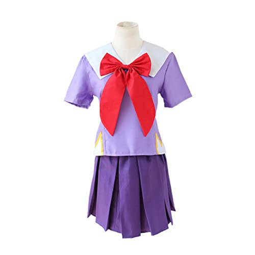 Yuno Gasai Cosplay Kostüm Frauen Schule Uniformen Seemann Anzug Top Rock Fliege 3-teiliger Set,M-Purple Yuno Gasai Cosplay Kostüm Frauen Schule Uniformen Seemann Anzug Top Rock Fliege 3-teiliger Set,M-Purple von KEYGEM
