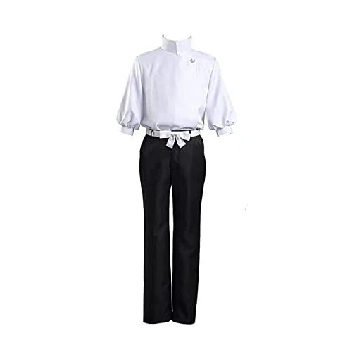 Yuta Okkotsu Cosplay Kostüm weiß Uniform Outfs Hosen vollständiges Set für Herren,White-S von KEYGEM