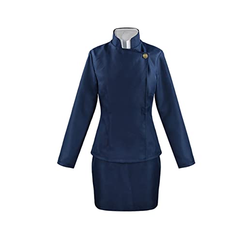 Zenin Maki Cosplay Kostüm Top Rock Uniformanzug Halloween Outfit Für Frauen,M-Blue von KEYGEM