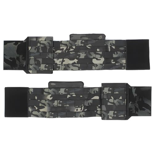 Outdoor-Seitengurt MOLLE Weste Schnellverschluss Gurtschnallen Set Schnellverstell Molle System Taktische Weste Airsoft Plattenschlinge ( Color : BCP , Size : M ) von KEZONO