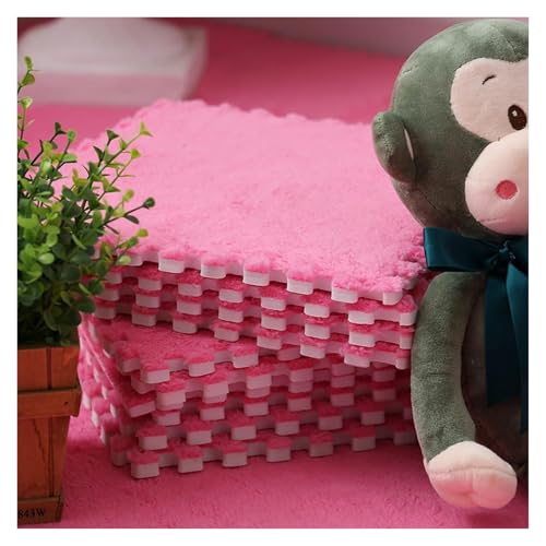 Ineinandergreifende Plüsch-Schaumstoffmatte, 0,39" Starke weiche Übungs-Matten-Bereichs-Teppiche for Spielzimmer-Wohnzimmer(Ed) von KEuLen