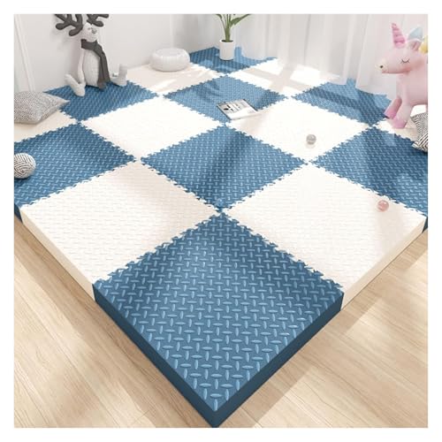 Ineinandergreifende Plüsch-Schaumstoffmatte, Hochdichte Mehrzweck-Schaumstoff-Bodenfliesen mit Rand, Schutz for schwere Workouts(Style2,36 pcs) von KEuLen