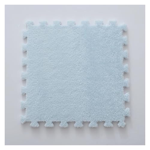 Ineinandergreifende Plüsch-Schaumstoffmatte, Ineinandergreifende Puzzle-Schaumstoff-Bodenmatten – Trainingsmatte for das Training zu Hause(Blue) von KEuLen