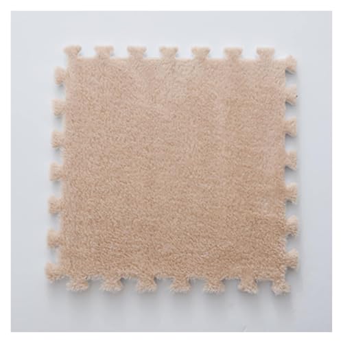Ineinandergreifende Plüsch-Schaumstoffmatte, Ineinandergreifende Puzzle-Schaumstoff-Bodenmatten – Trainingsmatte for das Training zu Hause(Brown) von KEuLen