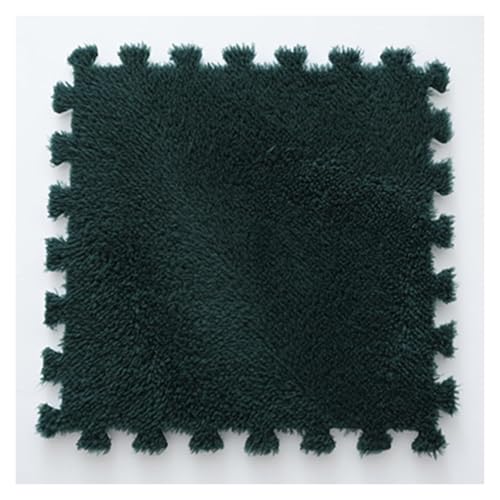 Ineinandergreifende Plüsch-Schaumstoffmatte, Ineinandergreifende Puzzle-Schaumstoff-Bodenmatten – Trainingsmatte for das Training zu Hause(Green) von KEuLen