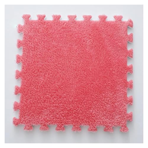 Ineinandergreifende Plüsch-Schaumstoffmatte, Ineinandergreifende Puzzle-Schaumstoff-Bodenmatten – Trainingsmatte for das Training zu Hause(Red) von KEuLen