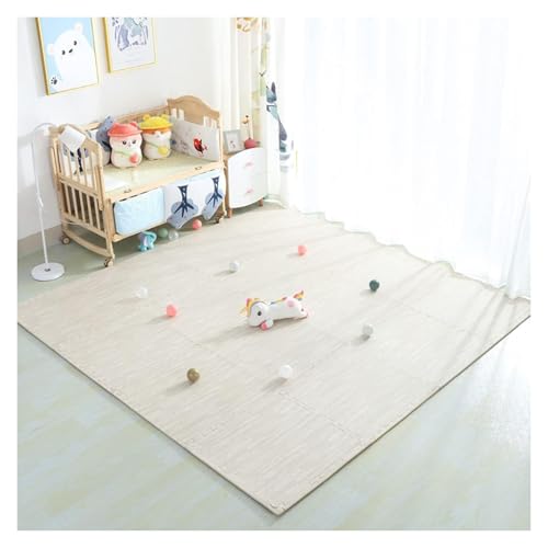 Ineinandergreifende Plüsch-Schaumstoffmatte, Schaumstoff-Bodenfliesen for Wohnzimmer, Spielzimmer, quadratische ineinandergreifende Übungsschaumstoffmatten(Style1,24 pcs) von KEuLen