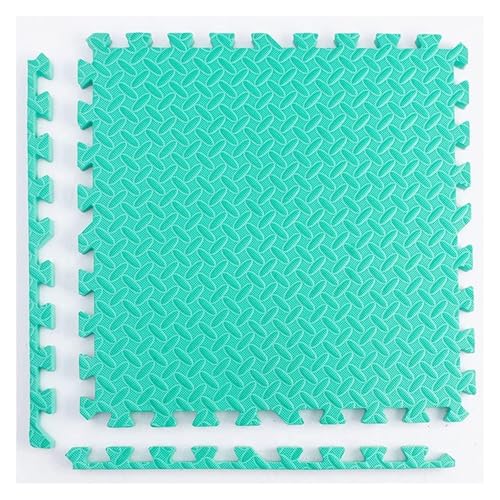 Ineinandergreifende Plüsch-Schaumstoffmatte, Übungs-Krabbelmatte, 1" Dicke Schaumstoff-Puzzle-Bodenmatte(Green) von KEuLen