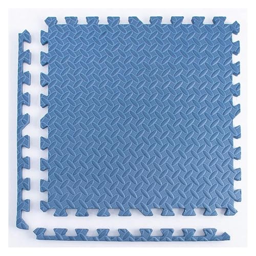 Ineinandergreifende Plüsch-Schaumstoffmatte, Übungs-Krabbelmatte, 1" Dicke Schaumstoff-Puzzle-Bodenmatte(Navy Blue) von KEuLen