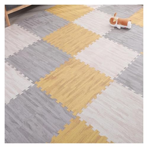 Ineinandergreifende Schaumstoff-Teppichfliesen, 10 Fliesen Workouts Schutzschaummatte for Schlafzimmer Wohnzimmer Spielzimmer(Style1) von KEuLen