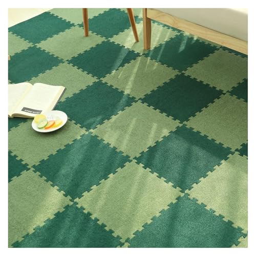 Ineinandergreifende Schaumstoff-Teppichfliesen, Bodenschutzmatten-Set for Wohnzimmer, Schlafzimmer, Spielzimmer, Heimunterlage(8pcs) von KEuLen
