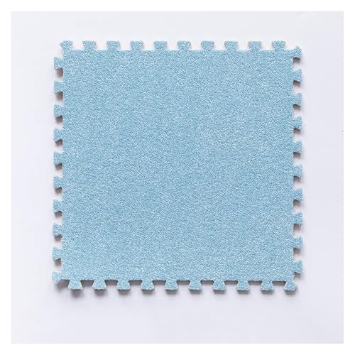 Ineinandergreifende Schaumstoff-Teppichfliesen, Ineinander greifende Teppichfliesen mit Bordüre – weiche Kletterteppiche for das Spielzimmer(Blue) von KEuLen