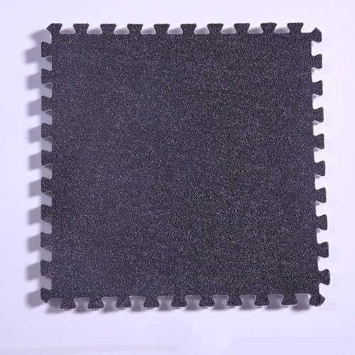Ineinandergreifende Schaumstoff-Teppichfliesen, Ineinander greifende Teppichfliesen mit Bordüre – weiche Kletterteppiche for das Spielzimmer(Grey) von KEuLen