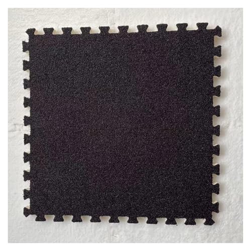 Ineinandergreifende Schaumstoff-Teppichfliesen, Puzzle-Bodenfliesen, Trainingsmatte for Wohnzimmer, Schlafzimmer, Spielzimmer(Black) von KEuLen