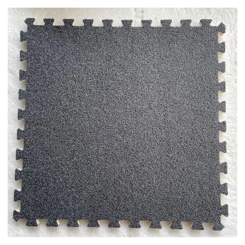Ineinandergreifende Schaumstoff-Teppichfliesen, Puzzle-Bodenfliesen, Trainingsmatte for Wohnzimmer, Schlafzimmer, Spielzimmer(Dark Grey) von KEuLen