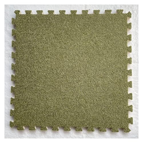 Ineinandergreifende Schaumstoff-Teppichfliesen, Puzzle-Bodenfliesen, Trainingsmatte for Wohnzimmer, Schlafzimmer, Spielzimmer(Green) von KEuLen