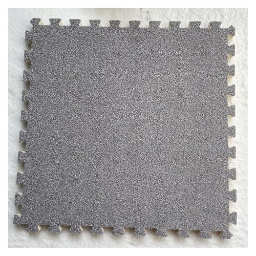 Ineinandergreifende Schaumstoff-Teppichfliesen, Puzzle-Bodenfliesen, Trainingsmatte for Wohnzimmer, Schlafzimmer, Spielzimmer(Grey) von KEuLen