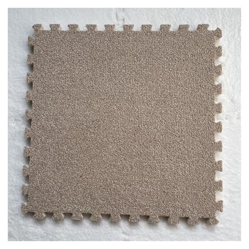 Ineinandergreifende Schaumstoff-Teppichfliesen, Puzzle-Bodenfliesen, Trainingsmatte for Wohnzimmer, Schlafzimmer, Spielzimmer(Khaki) von KEuLen