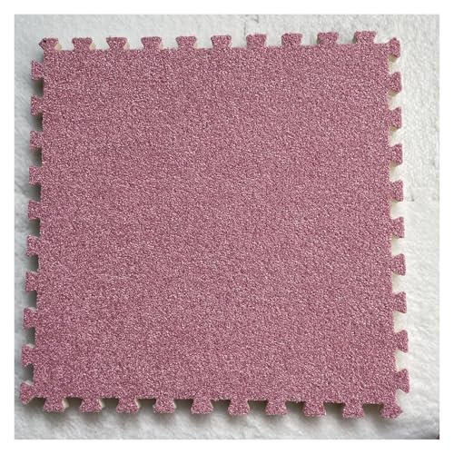 Ineinandergreifende Schaumstoff-Teppichfliesen, Puzzle-Bodenfliesen, Trainingsmatte for Wohnzimmer, Schlafzimmer, Spielzimmer(Light red) von KEuLen