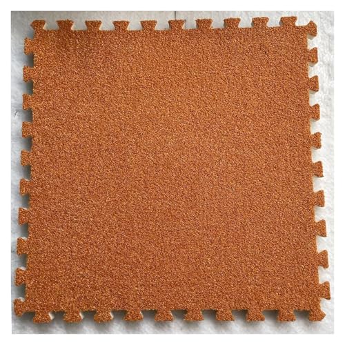Ineinandergreifende Schaumstoff-Teppichfliesen, Puzzle-Bodenfliesen, Trainingsmatte for Wohnzimmer, Schlafzimmer, Spielzimmer(Orange) von KEuLen