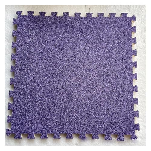 Ineinandergreifende Schaumstoff-Teppichfliesen, Puzzle-Bodenfliesen, Trainingsmatte for Wohnzimmer, Schlafzimmer, Spielzimmer(Purple) von KEuLen