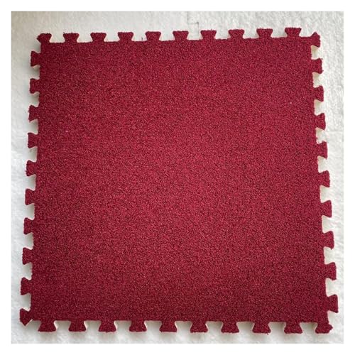 Ineinandergreifende Schaumstoff-Teppichfliesen, Puzzle-Bodenfliesen, Trainingsmatte for Wohnzimmer, Schlafzimmer, Spielzimmer(Red) von KEuLen