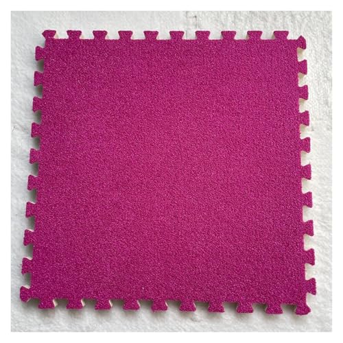 Ineinandergreifende Schaumstoff-Teppichfliesen, Puzzle-Bodenfliesen, Trainingsmatte for Wohnzimmer, Schlafzimmer, Spielzimmer(Rose Red) von KEuLen