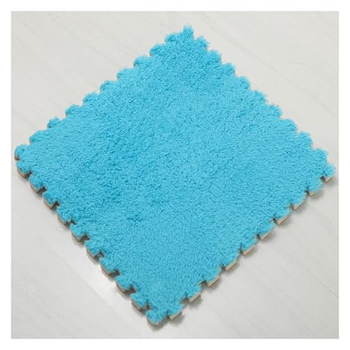 Ineinandergreifende Schaumstoff-Teppichfliesen, Weicher Puzzle-Teppich, Spielmatte for Zuhause, Spielzimmer-Dekor(Blue) von KEuLen