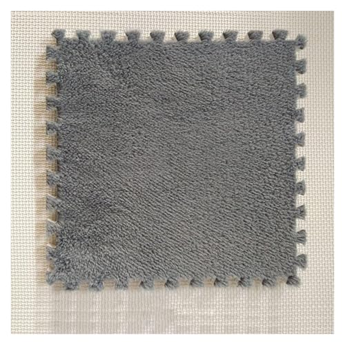Ineinandergreifende Schaumstoff-Teppichfliesen, Weicher Puzzle-Teppich, Spielmatte for Zuhause, Spielzimmer-Dekor(Grey) von KEuLen