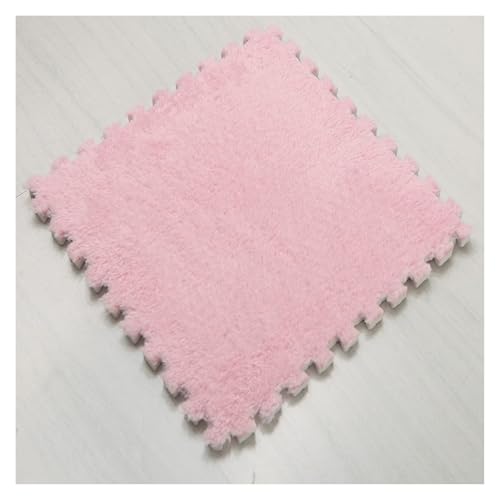 Ineinandergreifende Schaumstoff-Teppichfliesen, Weicher Puzzle-Teppich, Spielmatte for Zuhause, Spielzimmer-Dekor(Light red) von KEuLen