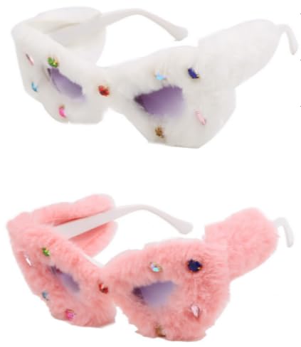 Plüschbrille Plüsch-Sonnenbrille, Lustige Sonnenbrille, Witzige Brillen Lustige Sonnenbrille Damen Kostüm Party-Maskerade Plüschbrille Plüsch-Sonnenbrille, Lustige Sonnenbrille, Witzige Brillen Lustige Sonnenbrille Damen Kostüm Party-Maskerade von KFDDRN